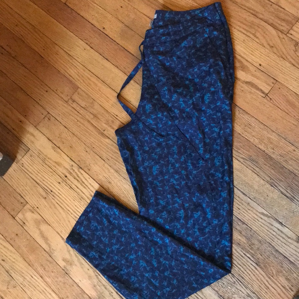 Printed Pants With Optional Drawstring - image 1